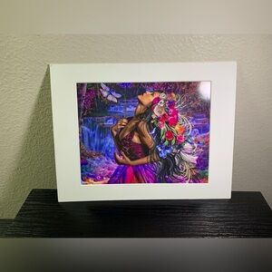 Butterfly Girl Print Home Wall Decor